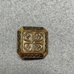 First Year 4-H Vintage Pin Pat Pending